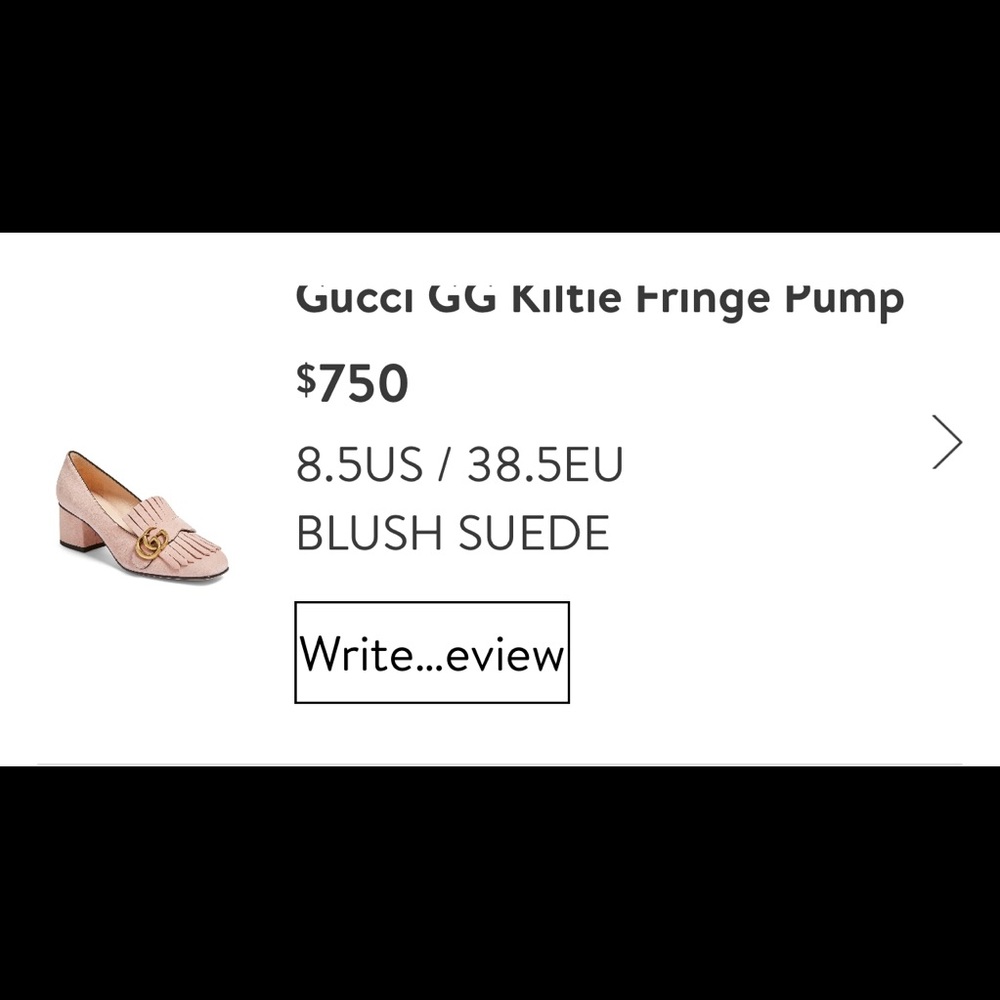 Gucci Crystal Pink Suede Pump - Picture 8 of 13